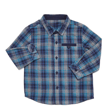 Toddler Twill Checked Shirt